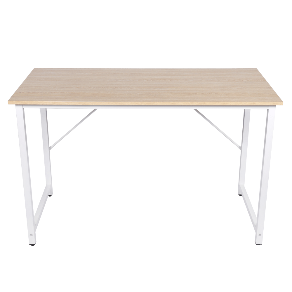 YES4HOMES Sturdy Home Office Desk Metal Legs 120cm White