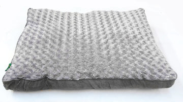 Yes4pets Fleece Pet Dog Cat Bed Cushion Medium Grey Blue 85x60cm
