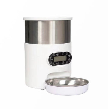 YES4PETS Automatic Pet Feeder 3L Stainless Steel Voice Recording