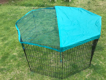 YES4PETS 6 Panel Exercise Playpen for Pets Steel Frame with Cover