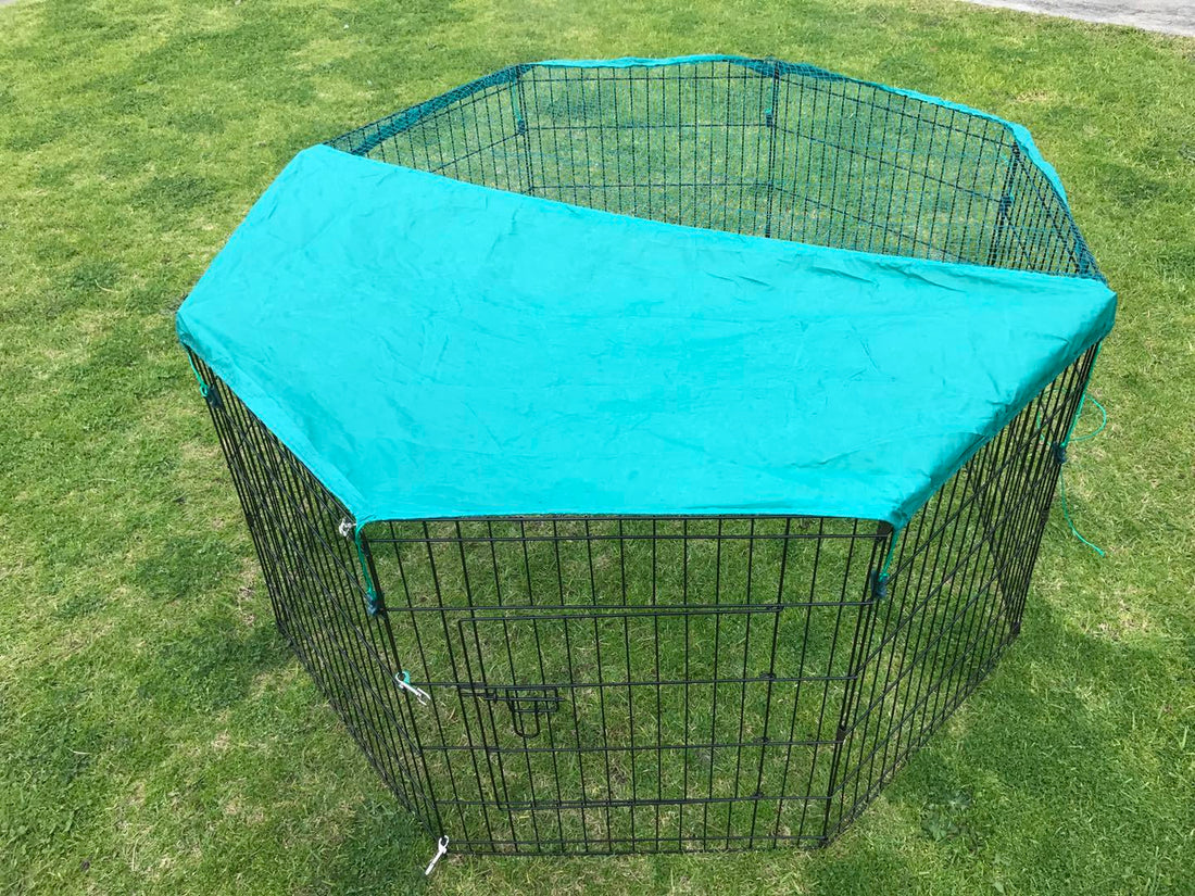 YES4PETS 6 Panel Exercise Playpen for Pets Steel Frame with Cover