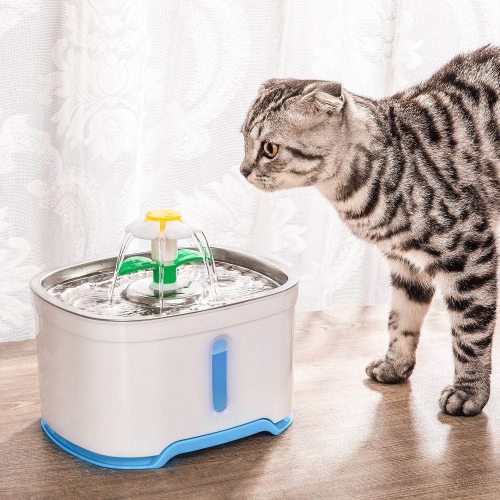 YES4PETS Automatic Pet Water Fountain 2.5L LED