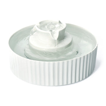 YES4PETS Ceramic Pet Water Fountain 2.1L White