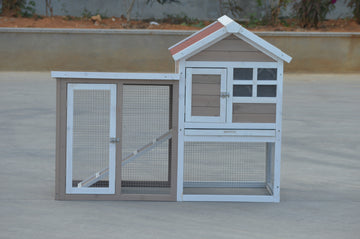 YES4PETS Rabbit Hutch Small Animal House Outdoor Run Solid Fir Wood