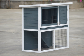 YES4PETS L Double Storey Rabbit Hutch Small Pets