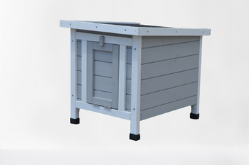 YES4PETS Small Chicken Coop Hutch with Nesting Box Grey