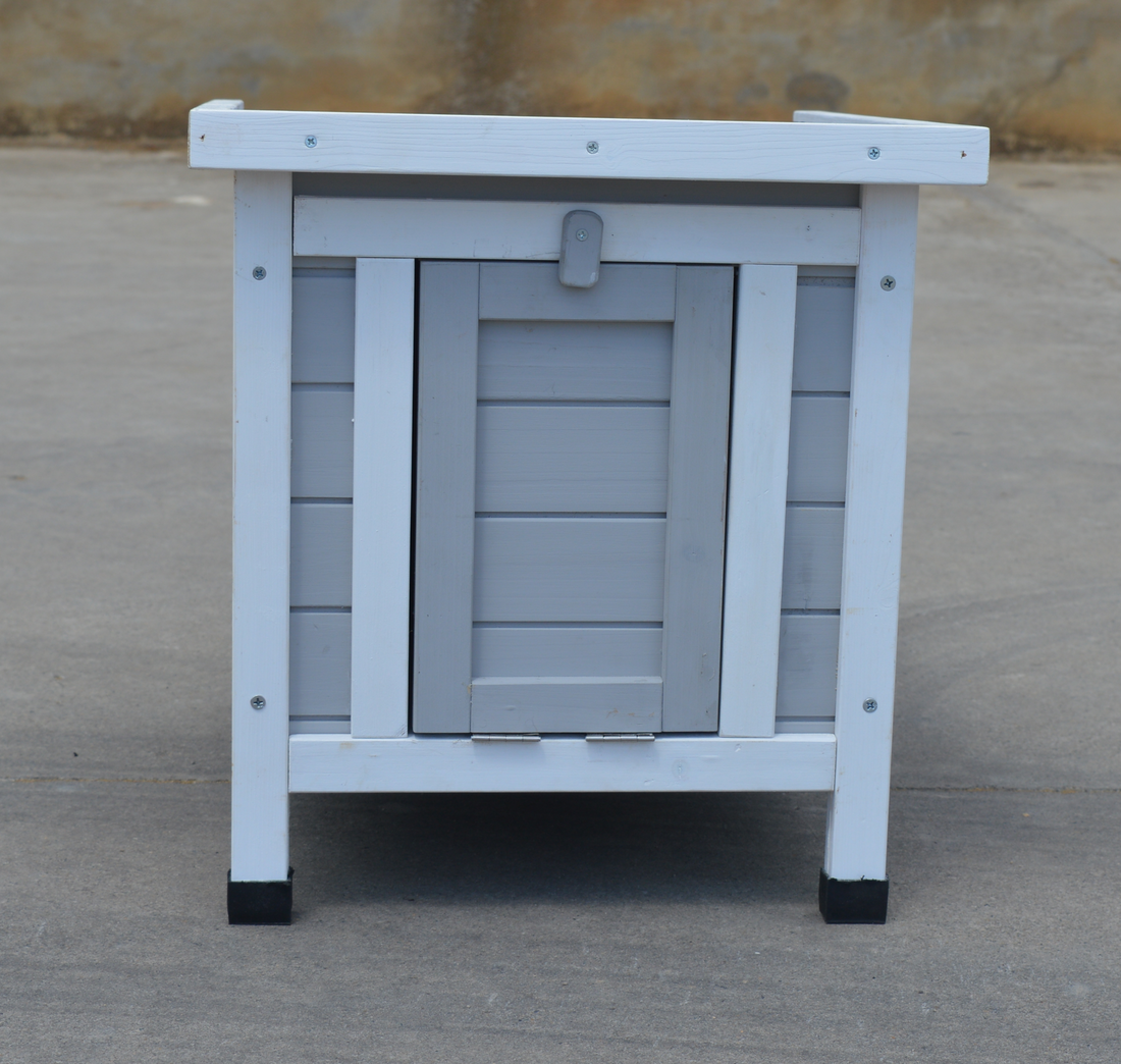 YES4PETS Small Chicken Coop Hutch with Nesting Box Grey