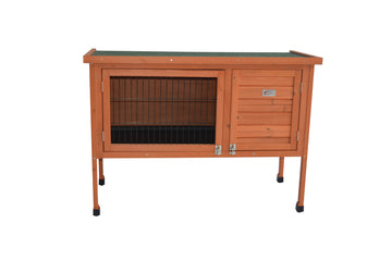 YES4PETS Large Single Wooden Rabbit Hutch 104cm