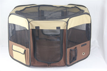 YES4PETS Soft Playpen for Small Pets Portable Foldable PVC Coated Polyester
