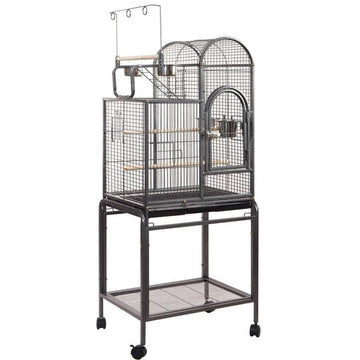 YES4PETS Bird Cage Large Aviary 154cm Stand Wheels Black
