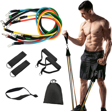Everfit 11 Pack Resistance Bands Stackable Exercise Bands