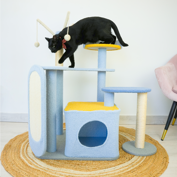 Petwiz KityKat Scratching Post Pole 100cm Space-Saving Design