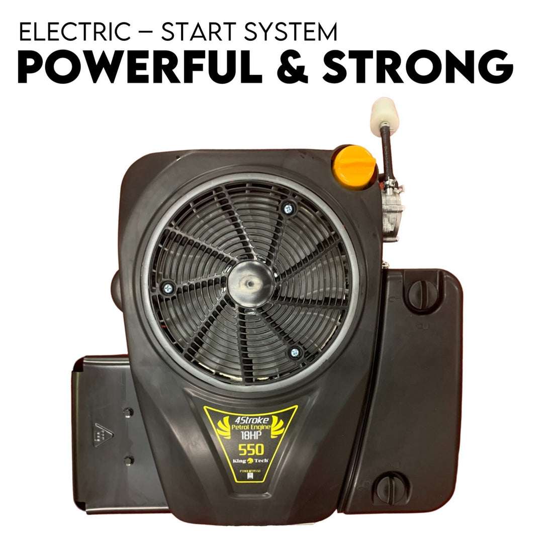 KingTech 18HP Ride-On Mower Engine 550cc 4-Stroke Vertical Shaft