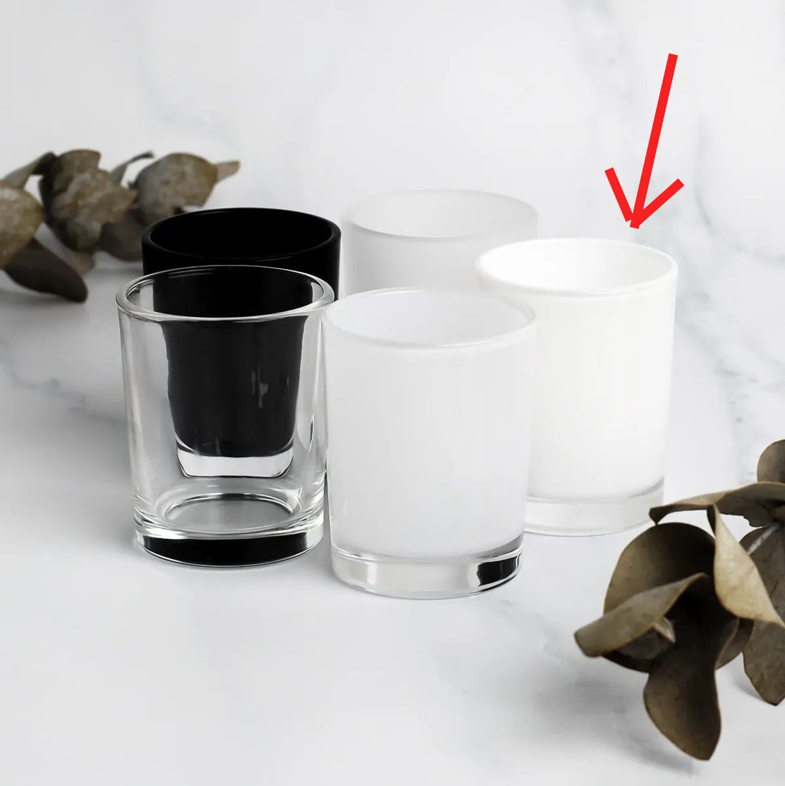 40 Pack White Frosted Glass Tealight Candle Holder Set 6.5cm