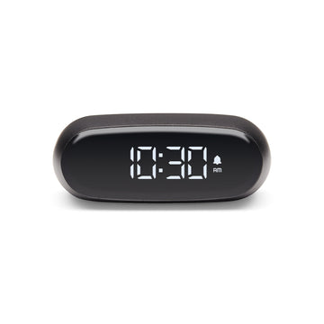Lexon Minut Rechargeable Alarm Clock Gunmetal USB-C