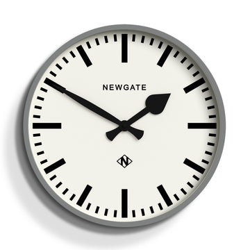 Newgate Railway Station Wall Clock Grey 37.5cm Silent Sweep