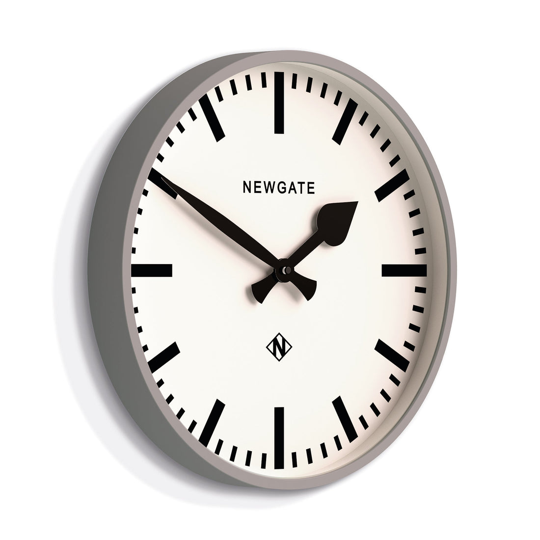 Newgate Railway Station Wall Clock Grey 37.5cm Silent Sweep