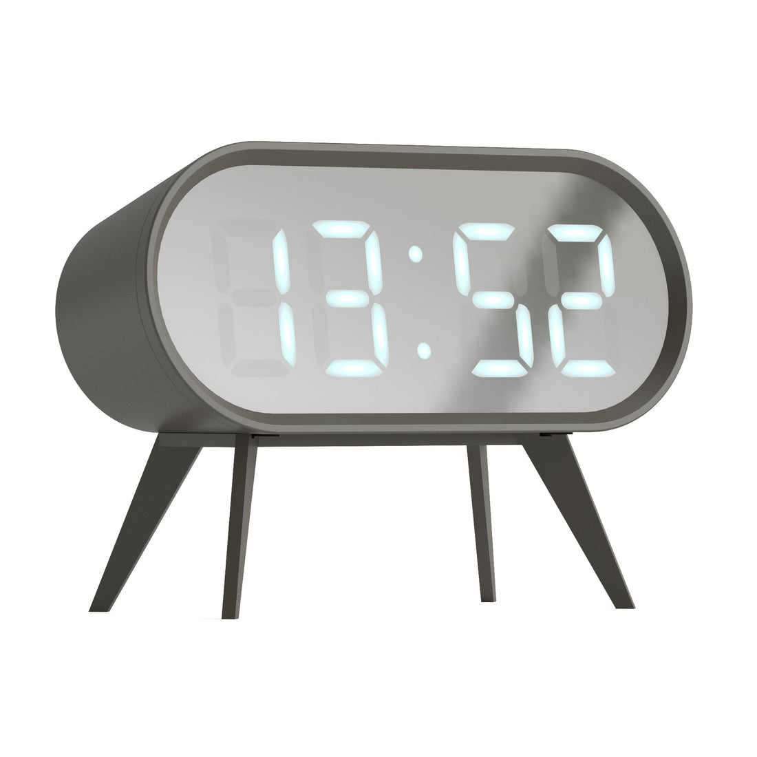 Newgate Space Hotel Cyborg LED Alarm Clock Grey