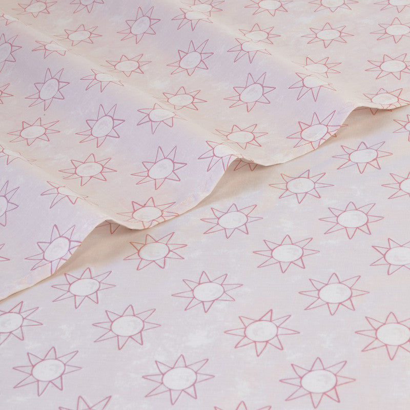 Suns Sheet Set Pastel Blue Beach Theme Single