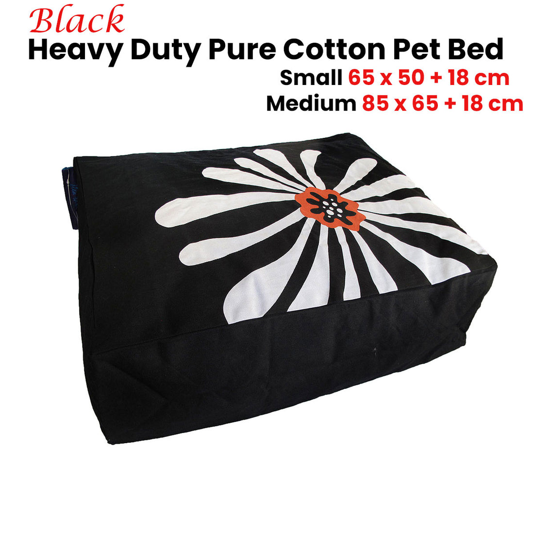 Vortaz Pet Bed Cover Cotton Heavy Duty Floral