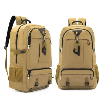 60L Waterproof Trekking Backpack Hiking Camping Rucksack Black
