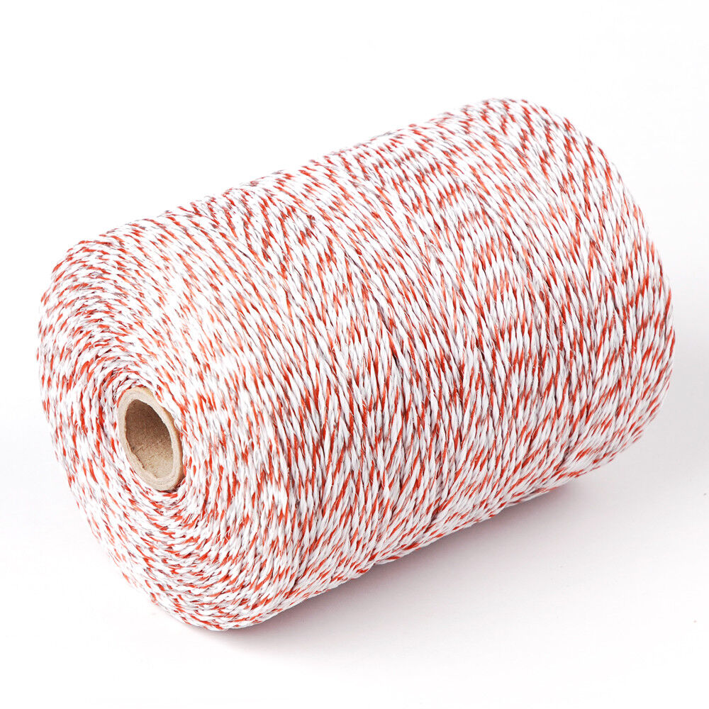500m Electric Fence Polywire Roll Red White Stainless Steel