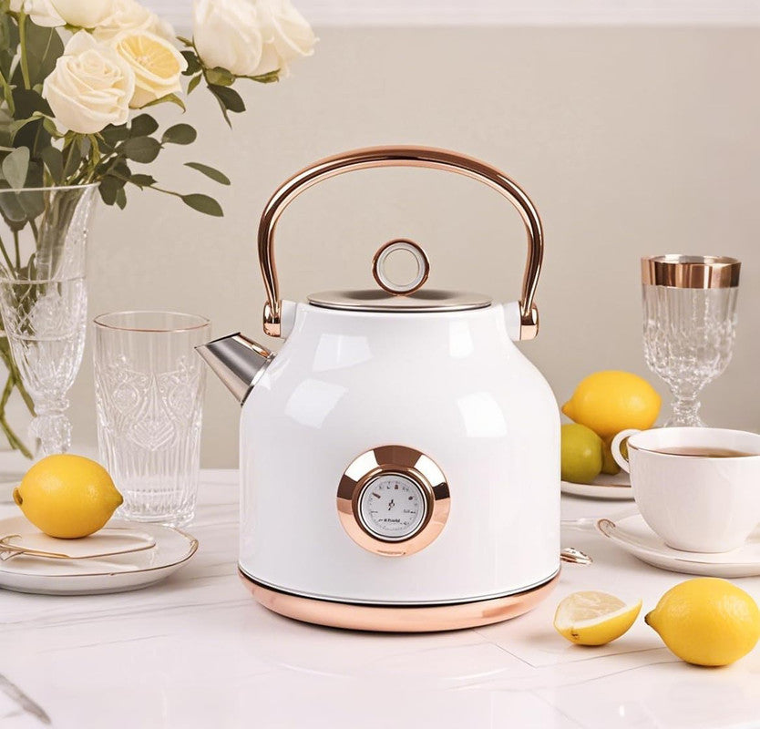 Electric Kettle Temperature Display 1.7L White