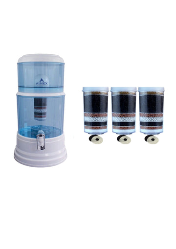 Aimex Benchtop Water Purifier with Maifan Stone 3x8-Stage 20L