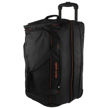 Pierre Cardin 140L Trolley Duffle Wheeled Travel Bag Black