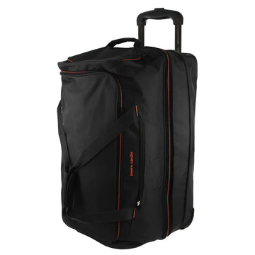 Pierre Cardin 168L Large Trolley Duffle Wheeled Travel Bag Black