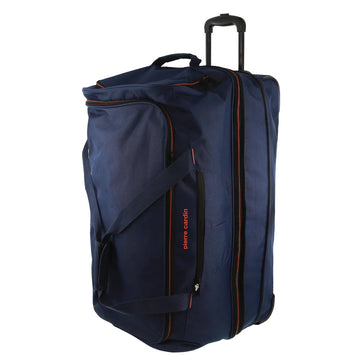 Pierre Cardin 168L Large Trolley Duffle Wheeled Travel Bag Navy