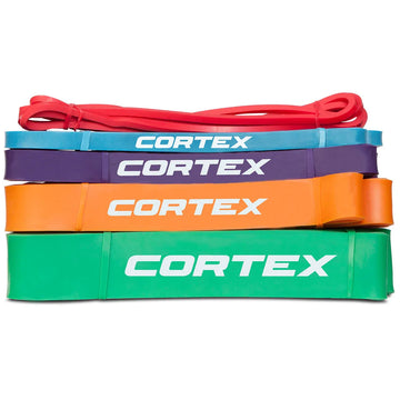 CORTEX Resistance Band Set of 5 Colour Coded 2.5kg-60kg