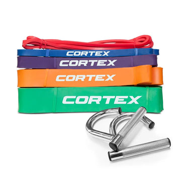 CORTEX Resistance Bands Set with Handles 5 Bands 2.5kg-60kg