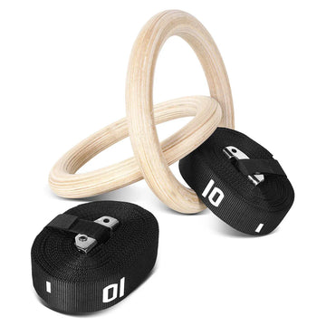 CORTEX Gym Ring Pair FIG Spec Wooden Competition Rings 235mm