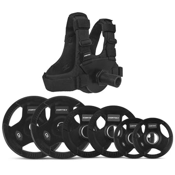CORTEX Plate Loaded Weight Vest with 35kg Tri-Grip Olympic Plates