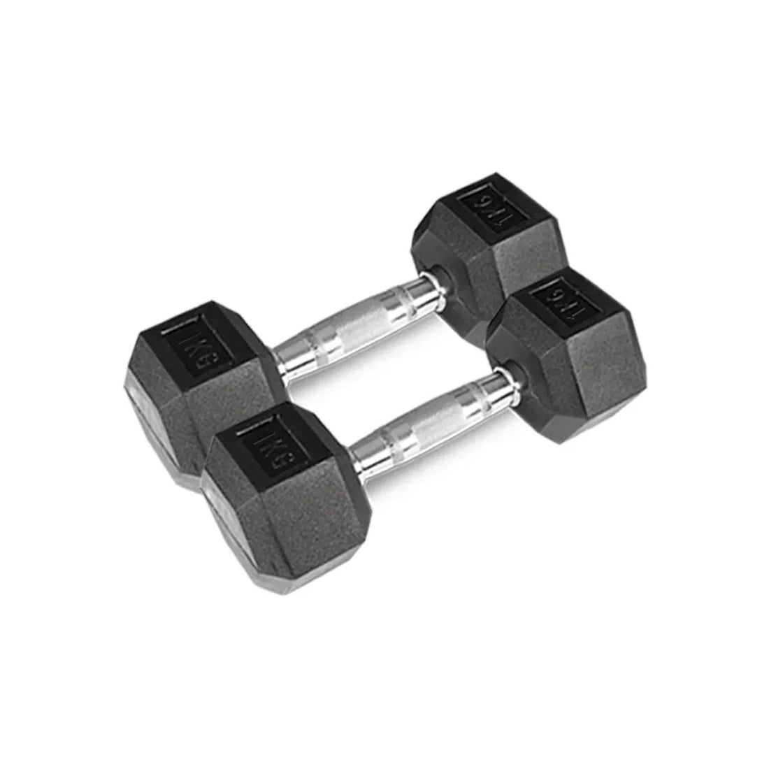 CORTEX Hex Dumbbell Set 1kg to 3kg Pairs Rubber Coated