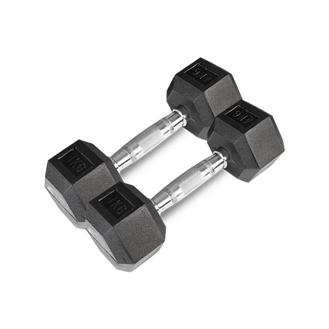 CORTEX 56kg Hex Dumbbell Set 4-6-8-10kg Pairs Rubber Coated