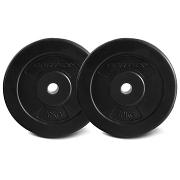 CORTEX 10kg Standard Barbell Weight Plates PVC Coated 25mm