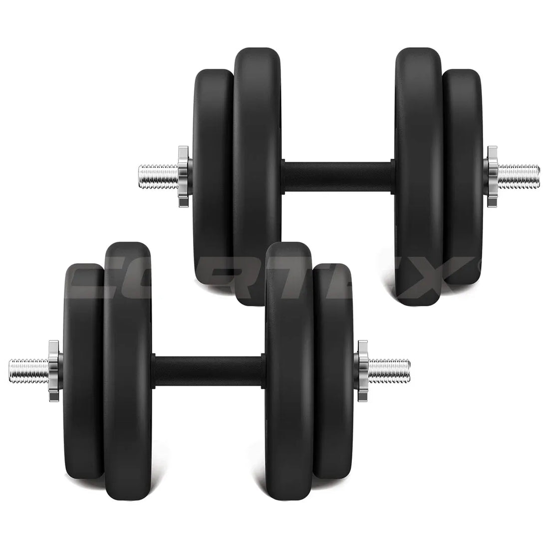 CORTEX 40kg Adjustable Dumbbell Set with Rubber Grip Handles