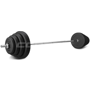 CORTEX 65kg Standard Barbell Weight Set with 6ft Bar and Plates