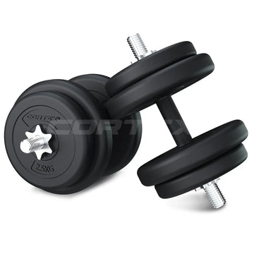 CORTEX 35kg Adjustable Dumbbell Set with Rubber Grip Handles