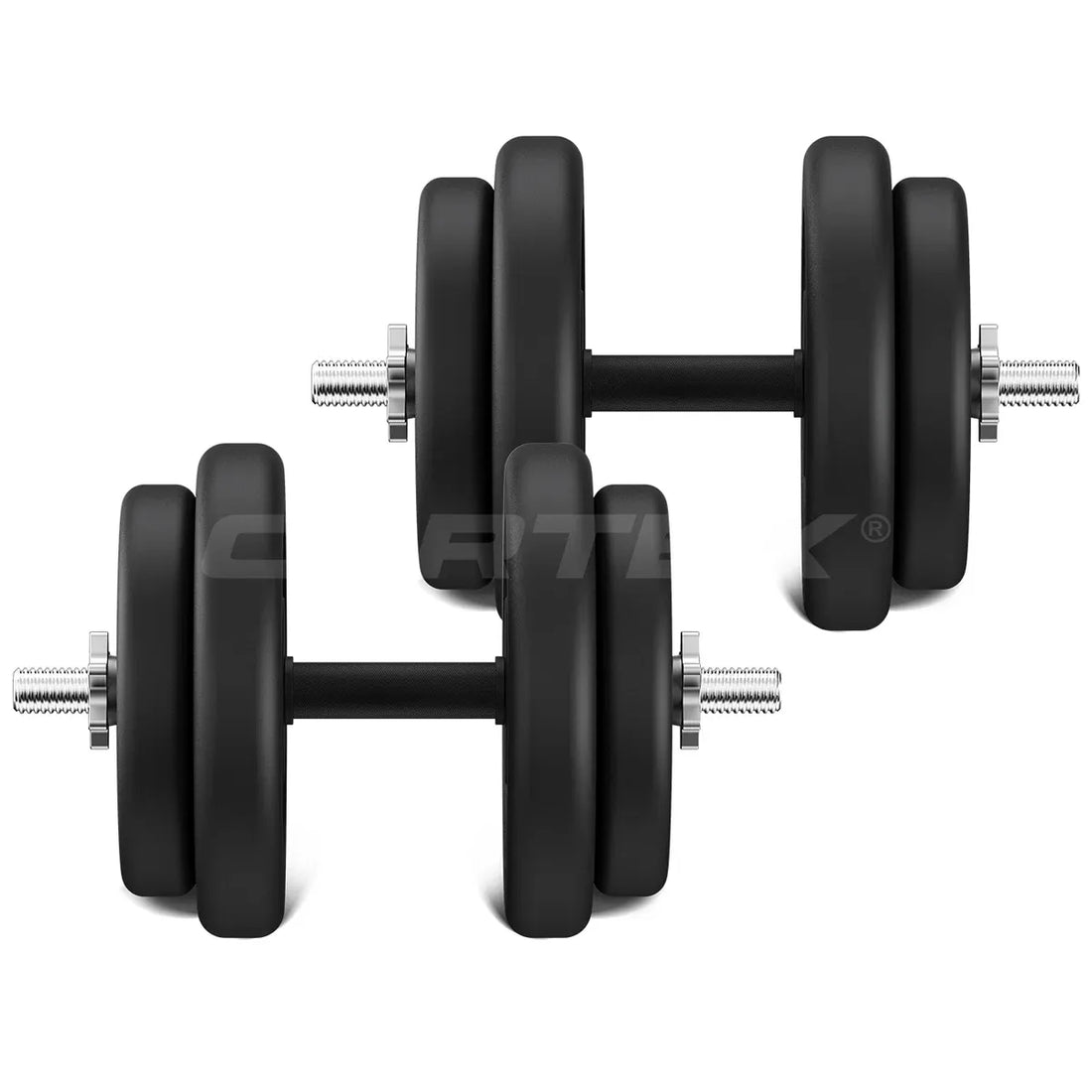 CORTEX 35kg Adjustable Dumbbell Set with Rubber Grip Handles