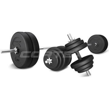 CORTEX 85kg Barbell and Dumbbell Weight Set for Home Gym