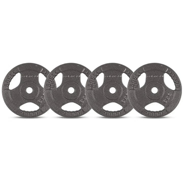 CORTEX 5kg Cast Iron Tri-Grip Weight Plates Set of 4