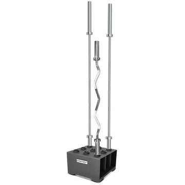 CORTEX Vertical 9-Hole Olympic Barbell Holder for Home Gym Storage