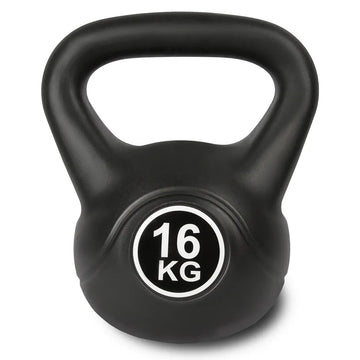 Cortex 16kg Cement Encased Kettlebell Black