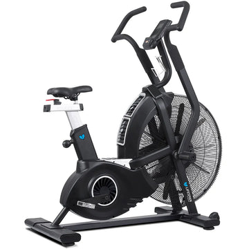 Commercial Air Bike Fan Resistance Steel Frame LCD Console App Compatible