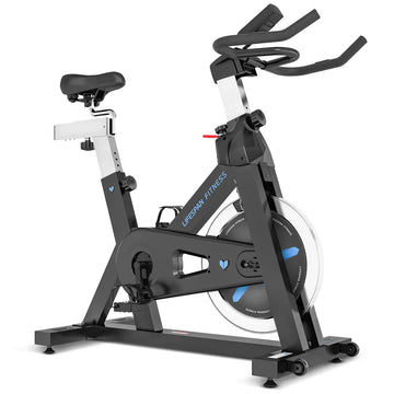 Spin Bike 18kg Heavy Duty Flywheel Chain Drivetrain Hand Pulse Sensors
