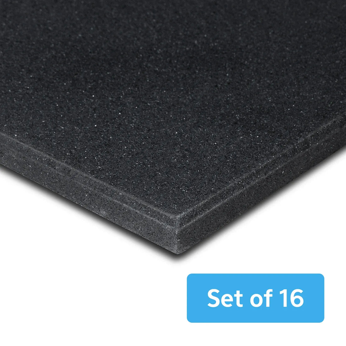 Cortex Commercial Rubber Gym Mat Bevelled Edge 15mm Set of 16