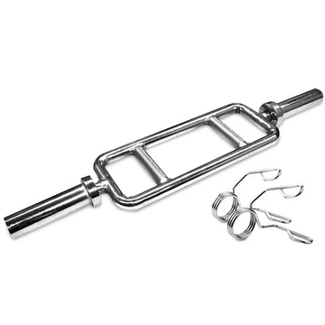 Cortex Olympic Tricep Bar 34-inch Chrome Spring Collars